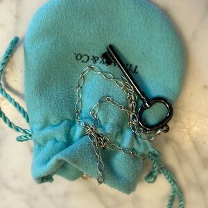 Tiffany & Co. Silver Key Necklace